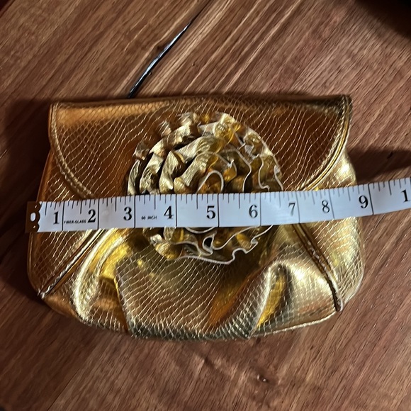 Loeffler Randall Gold Clutch/Wristlet - Picture 6 of 8